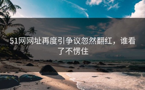 51网网址再度引争议忽然翻红，谁看了不愣住